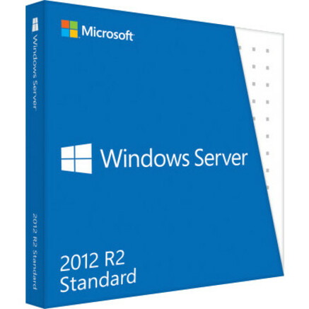 HP Microsoft Windows Server 2012 R2 Standard 64-bit - PC - 2 Processor License and Media - ROK