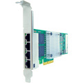 Axiom 10/100/1000Mbs Quad Port RJ45 PCIe x4 NIC Card for Lenovo - 7ZT7A00535