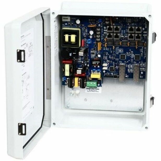 NetWay 8-port Hardened PoE+ Switch with Integral Power