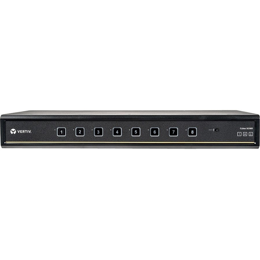 Vertiv Cybex SC985 Secure KVM | Dual Head | 8 Port | DVI-I | NIAP| 4K | USB| DPP