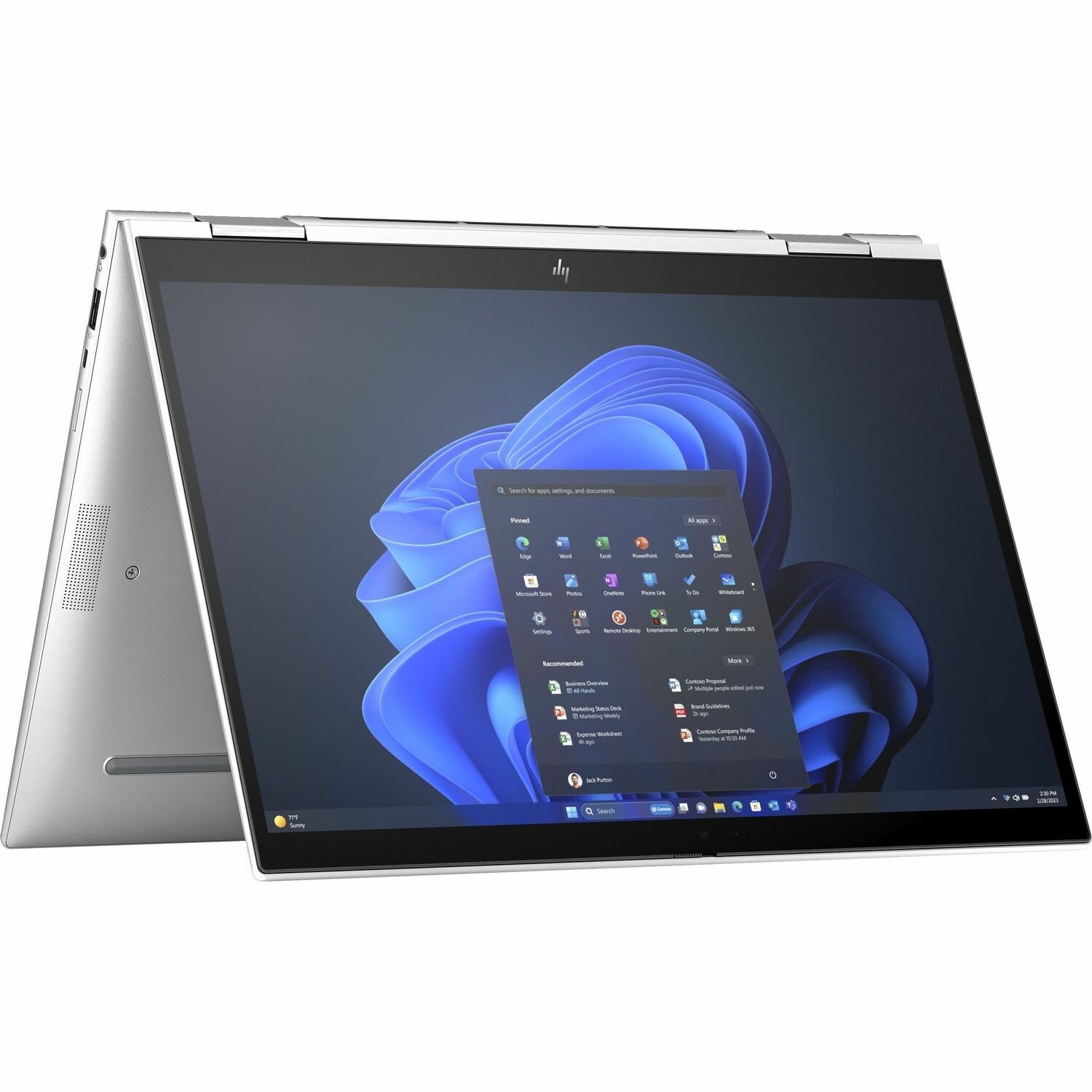 HP Elite x360 830 G11 13.3" Touchscreen Convertible 2 in 1 Notebook - WUXGA - Intel Core Ultra 5 125U - vPro Technology - 16 GB - 256 GB SSD
