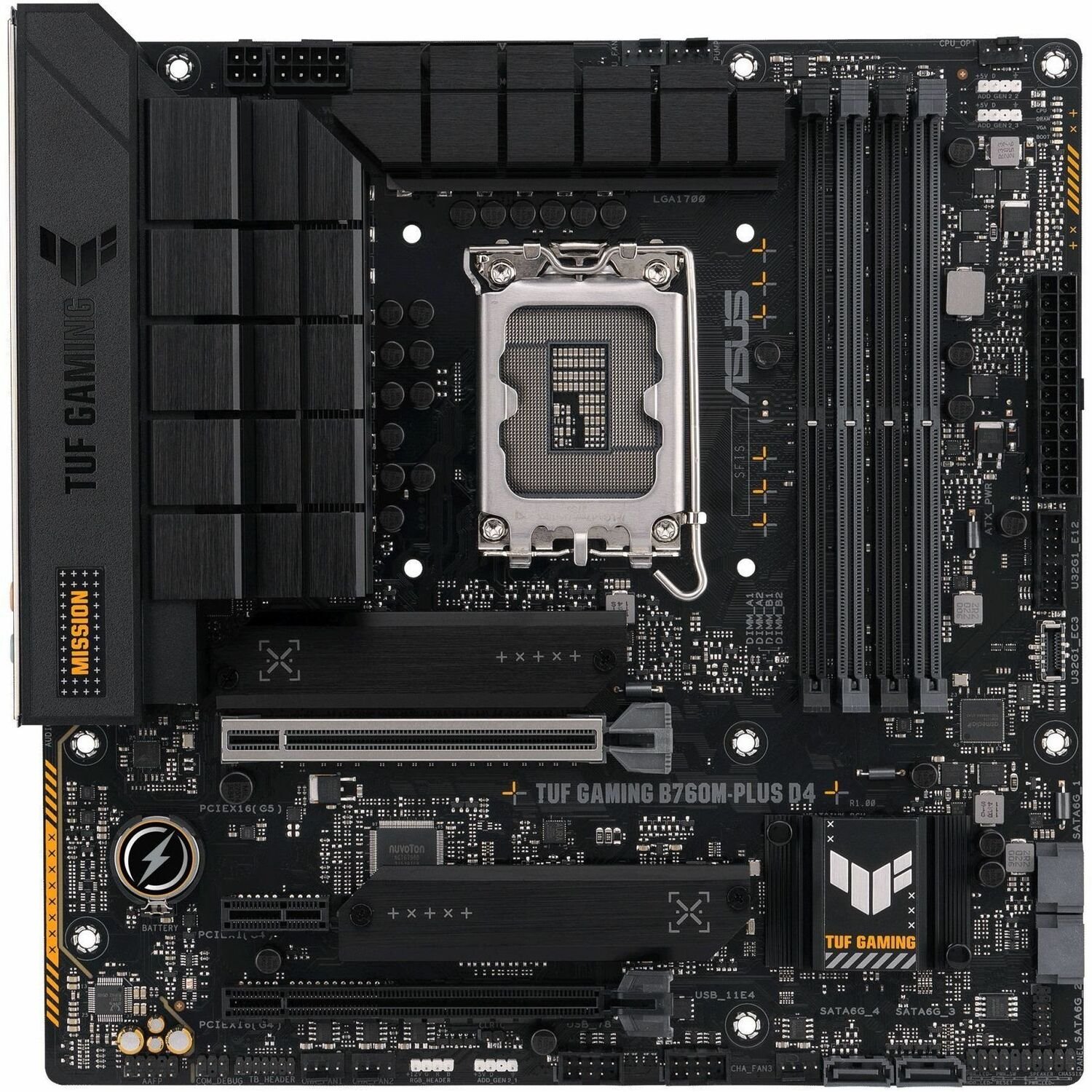 TUF GAMING B760M-PLUS D4 Gaming Desktop Motherboard - Intel B760 Chipset - Socket LGA-1700 - Micro ATX