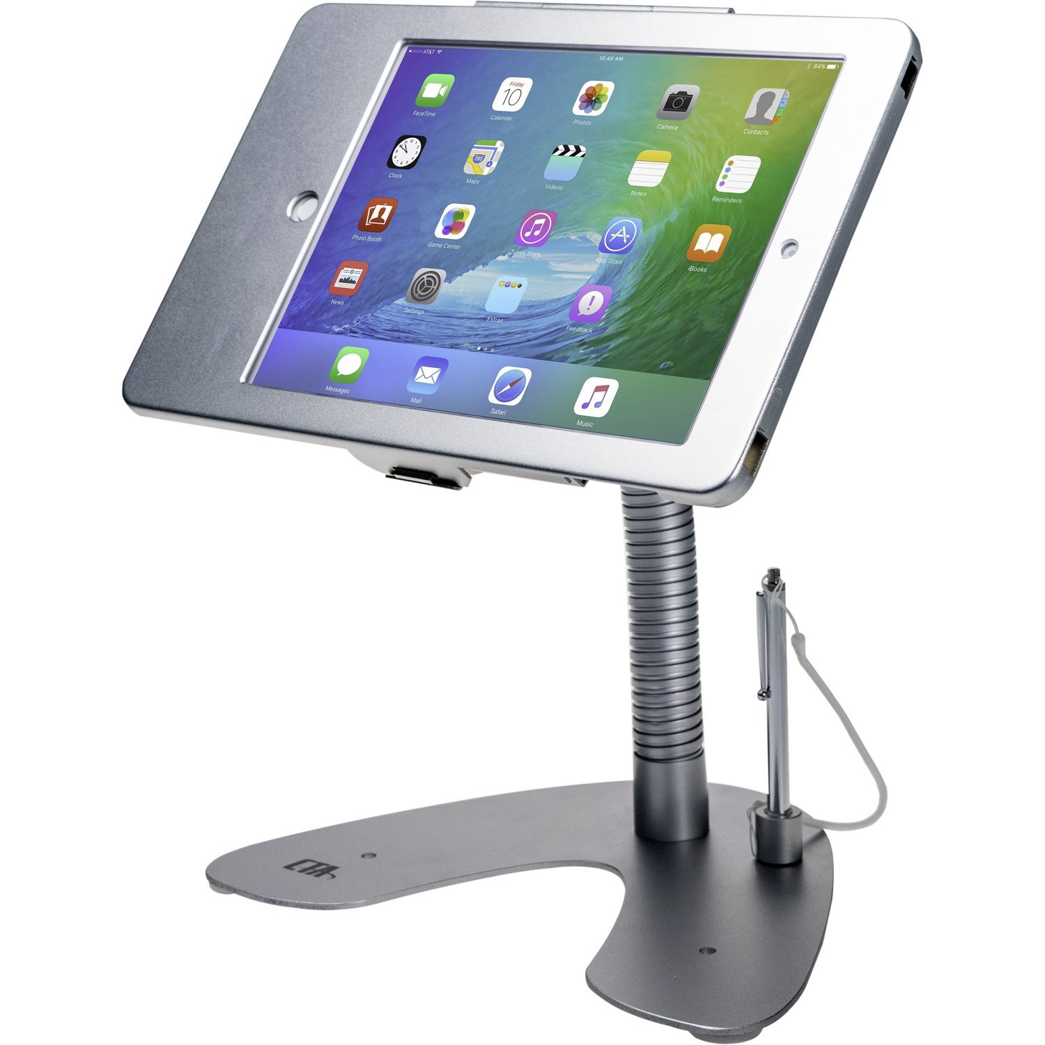 CTA Digital Dual Security Gooseneck Kiosk Stand W/Locking Case Ipad Ipad Air