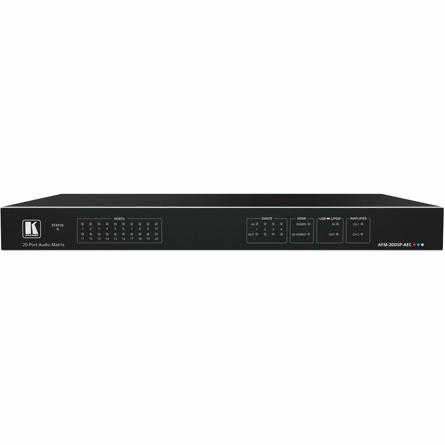 Kramer 20-Port Audio Matrix with DSP, AEC and Interchangeable Inputs & Outputs