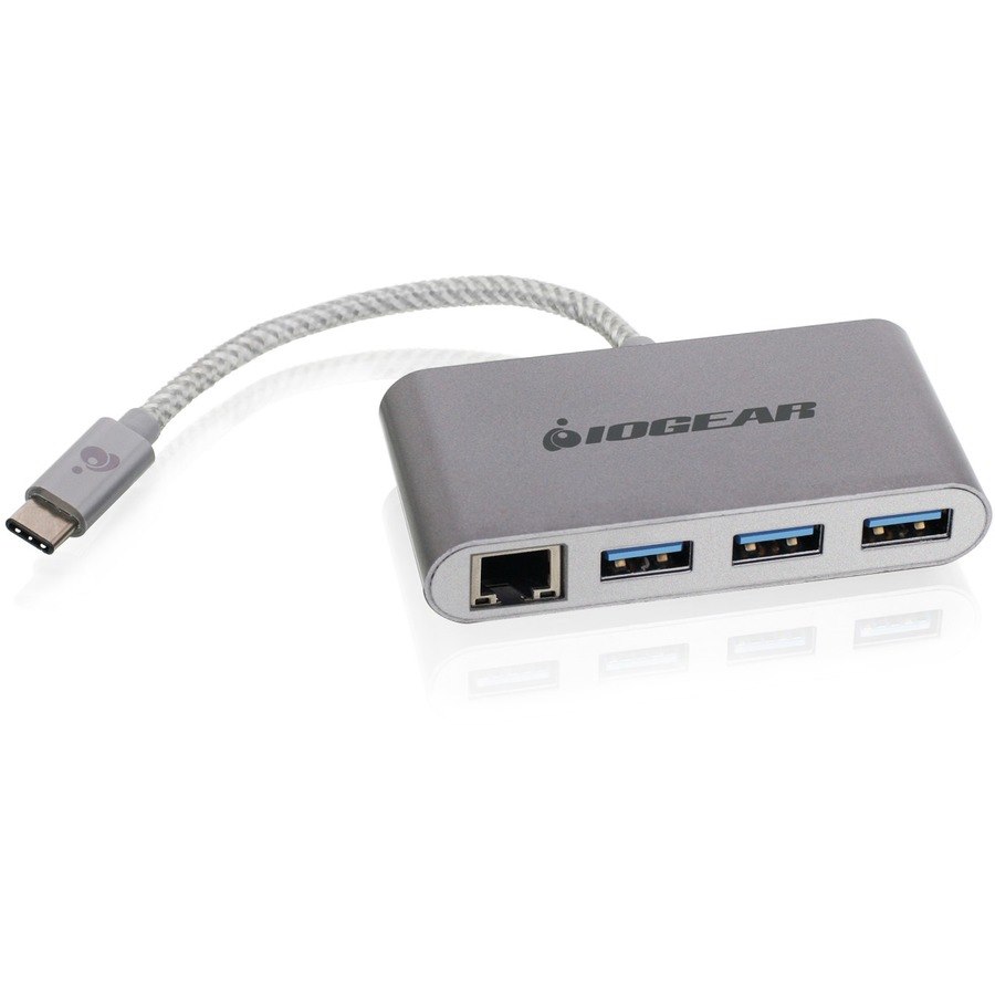 IOGEAR HUB-C Gigalinq USB-C to USB-A Hub with Ethernet Adapter