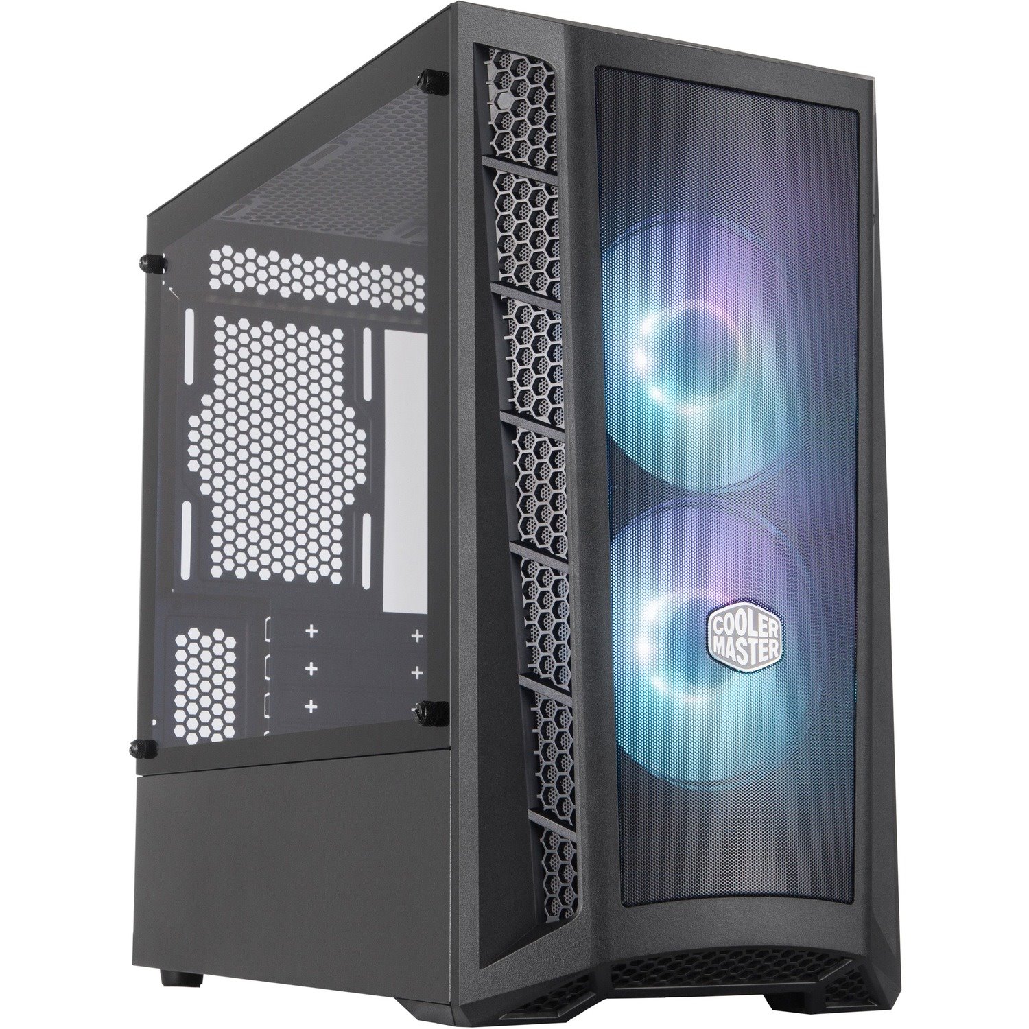 Cooler Master MasterBox MCB-B311L-KGNN-S02 Computer Case - Mini ITX, Micro ATX Motherboard Supported - Mini-tower - Steel, Mesh, Plastic, Tempered Glass - Black