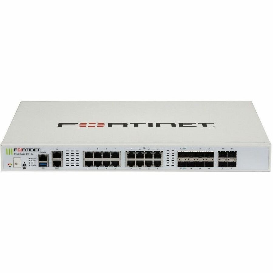Fortinet FortiGate 201G Network Security/Firewall Appliance - 1 Year FortiCare Premium and FortiGuard Enterprise Protection