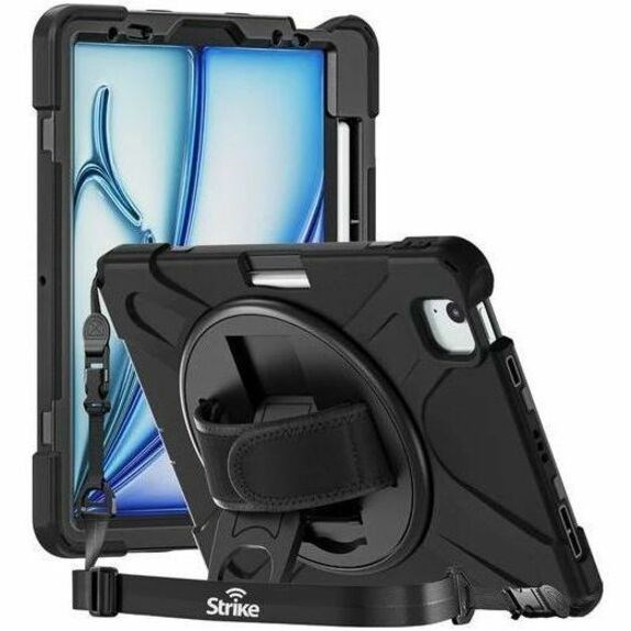 Strike Rugged Rugged Case for Apple iPad Air 11 (2024), iPad Air 11 (2025) Tablet - Texture - Black