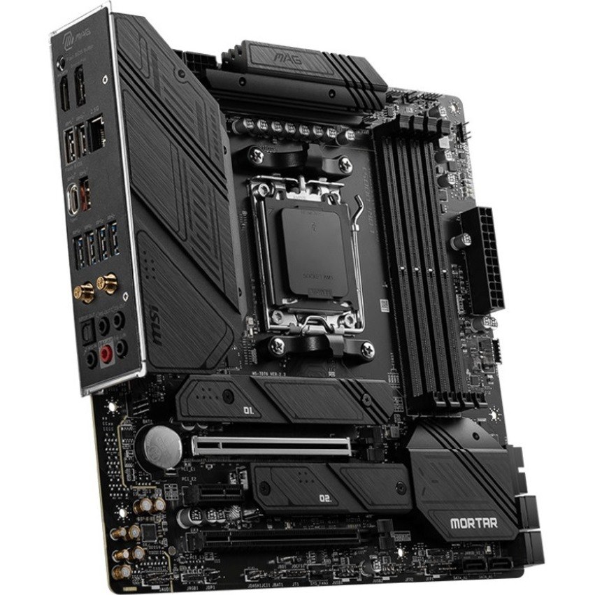 MSI MAG B650M MORTAR WIFI Gaming Desktop Motherboard - AMD B650 Chipset - Socket AM5 - Micro ATX