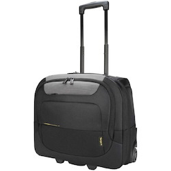 Targus CityGear TCG717GL Carrying Case (Roller) for 38.1 cm (15") to 43.9 cm (17.3") Notebook - Black, Grey