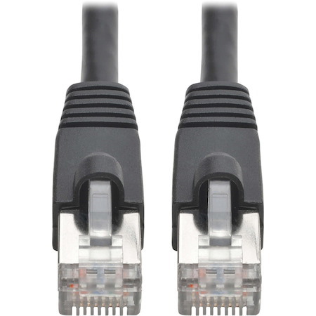 Eaton Tripp Lite Series Cat6a 10G Snagless Shielded STP Ethernet Cable (RJ45 M/M), PoE, Black, 30 ft. (9.14 m)