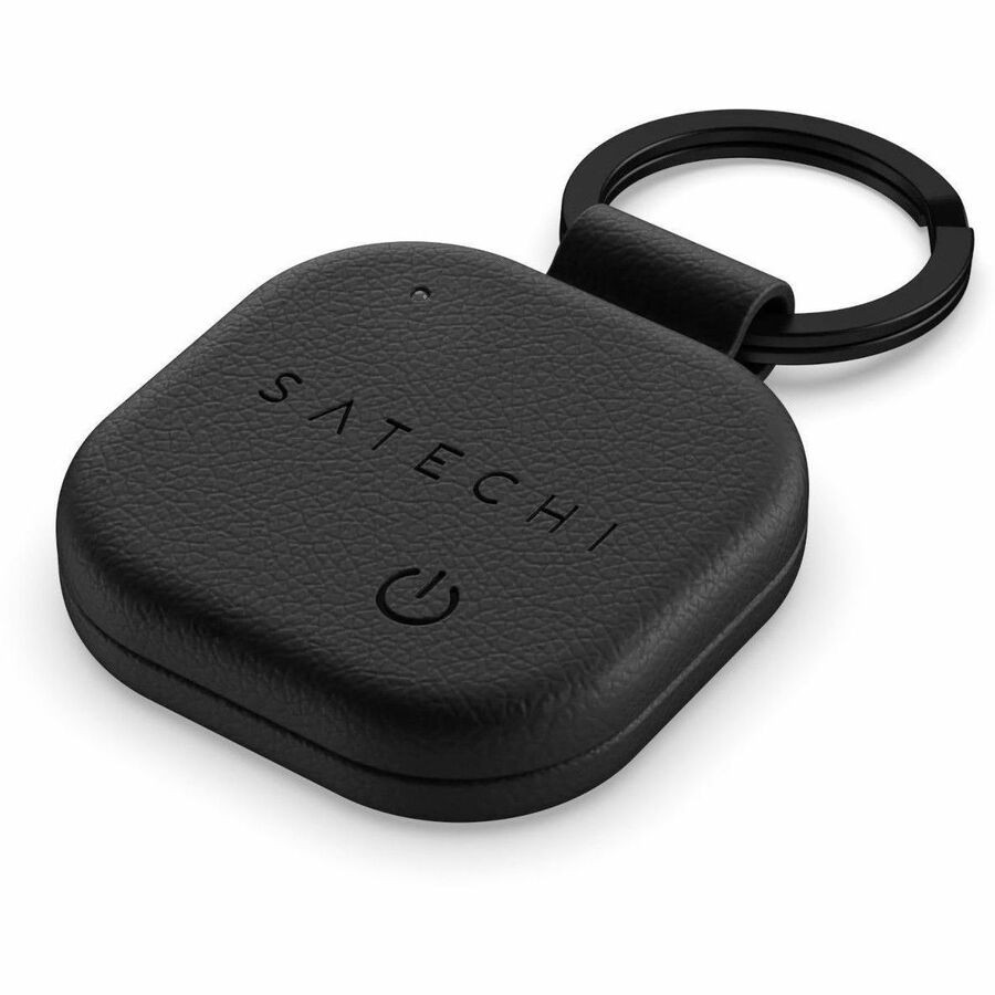 Satechi Vegan-Leather FindAll Keychain Black