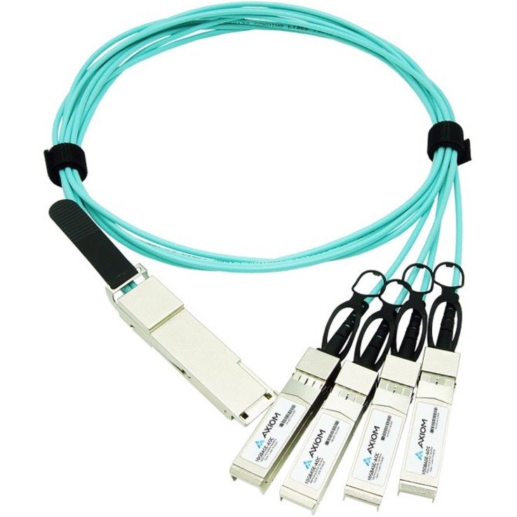 Axiom 100GBASE-AOC QSFP28 to 4 SFP28 Active Optical Cable Extreme Compatible 7m