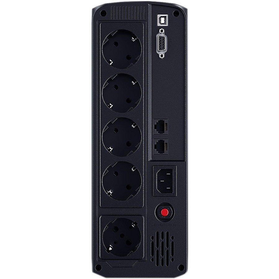 CyberPower Systems Value Pro - (VP1600ELCD)- 1600VA / 960W Line Interactive UPS - 2* 12V/9AH - 2 Yrs Adv. Replacement WTY Incl. internal Batteries
