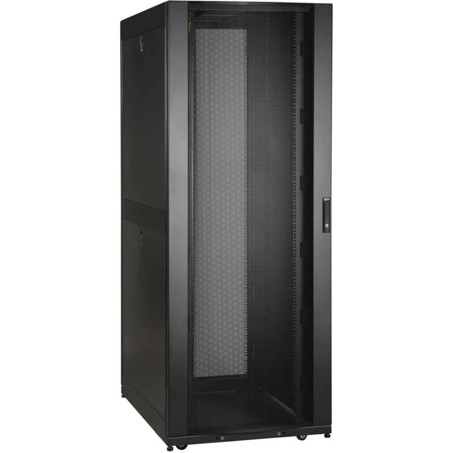 Eaton Tripp Lite Series 42U SmartRack Wide Standard-Depth Rack Enclosure Cabinet with Doors and Side Panels