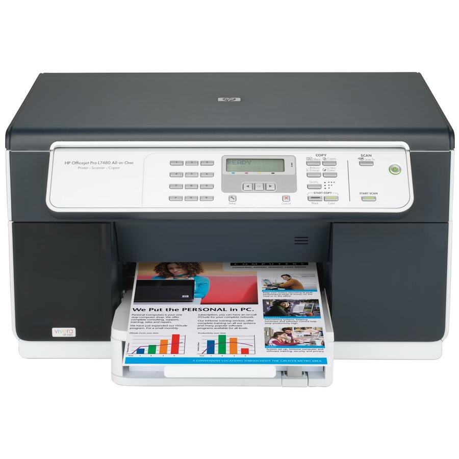 HP Officejet Pro L7480 Inkjet Multifunction Printer - Colour