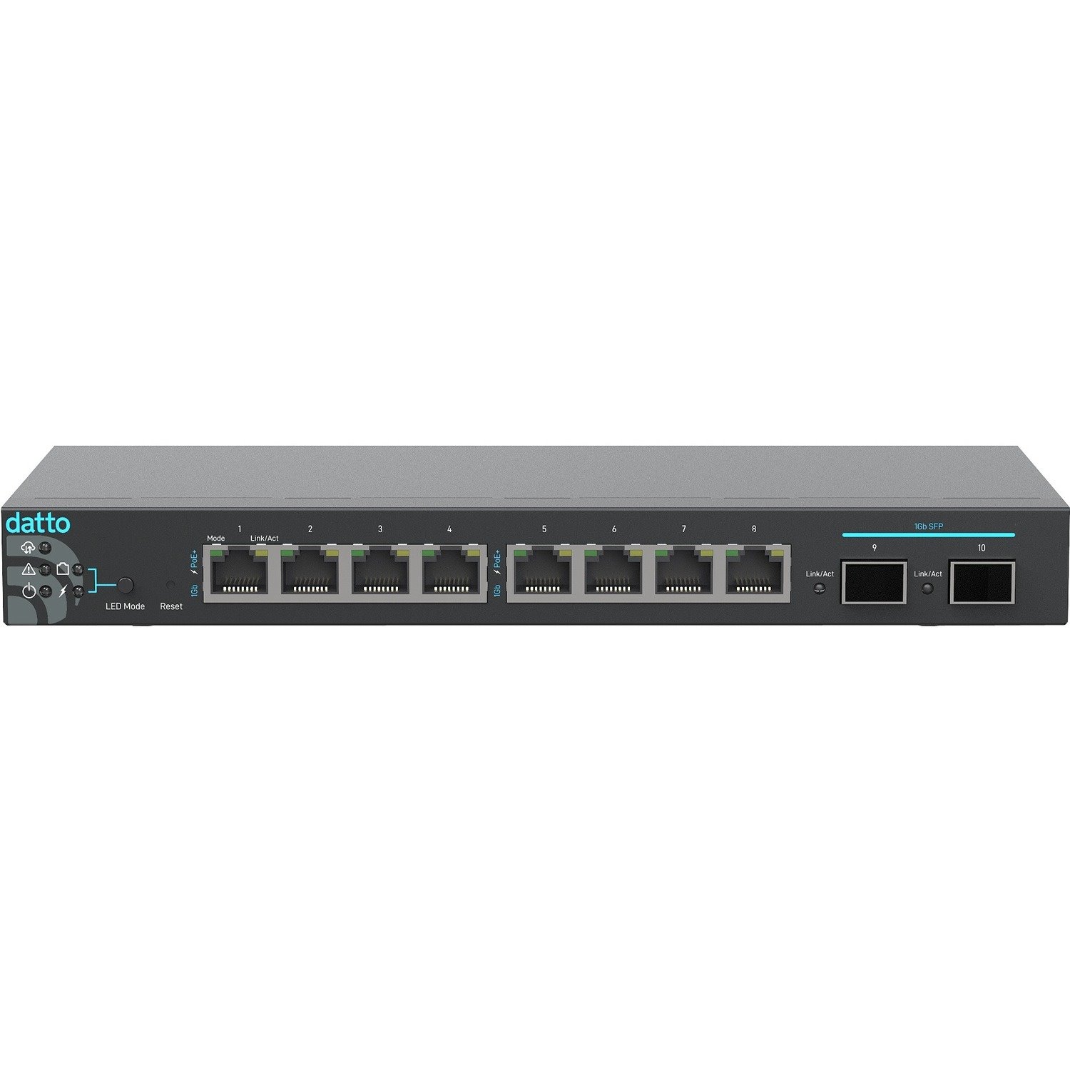 Datto DSW100 DSW100-8P-2G 8 Ports Manageable Ethernet Switch - Gigabit Ethernet - 1000Base-T