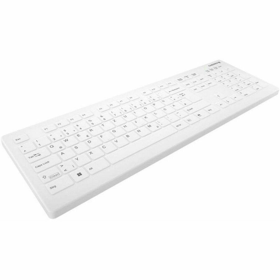 Active Key AK-C8112 Keyboard - Wireless Connectivity - USB Type A Interface - White