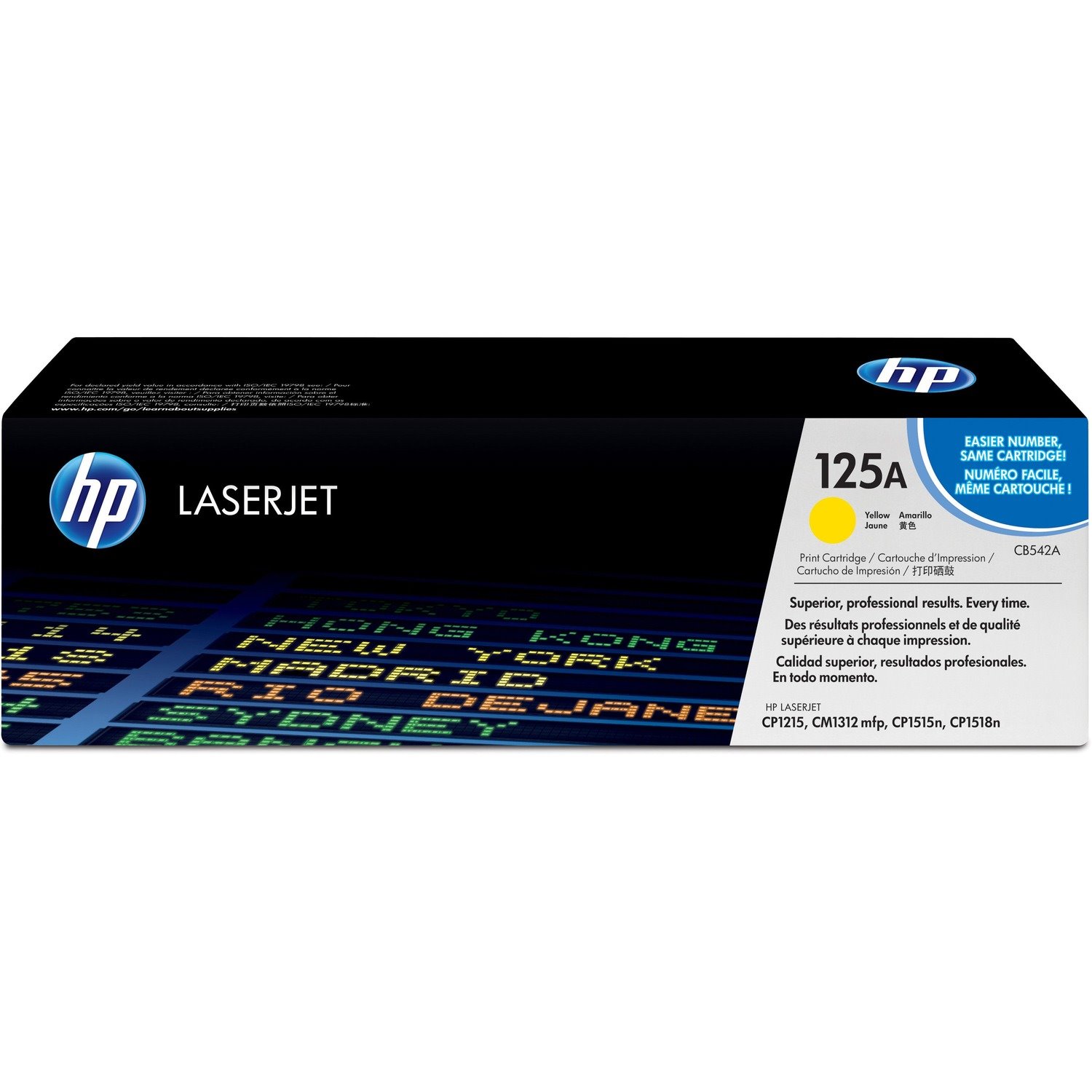 HP 125A Original Standard Yield Laser Toner Cartridge - Yellow - 1 Each