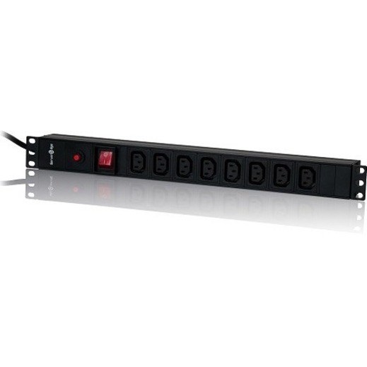 SEDG-8PB-C13 - BASIC PDU, (8) IEC C13 OUTPUT & (1) IEC C14 INPUT, 10A