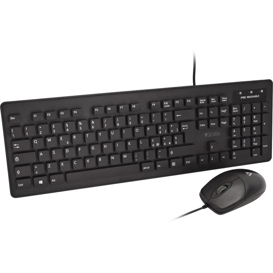 V7 CKU700IT Keyboard & Mouse - QWERTY - Italian