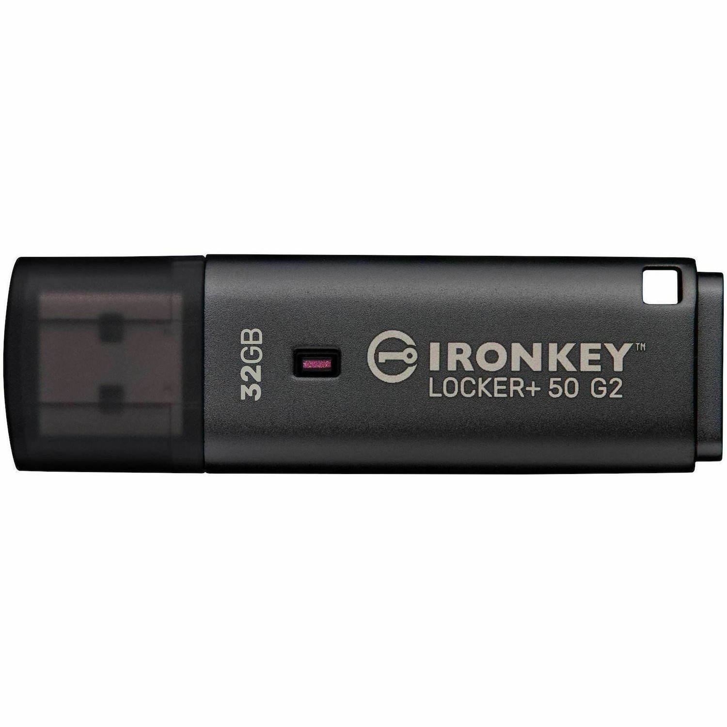 IronKey Locker+ 50 G2 32 GB USB 3.0, USB 3.1 Flash Drive - 256-bit AES-XTS, 256-bit AES - TAA Compliant