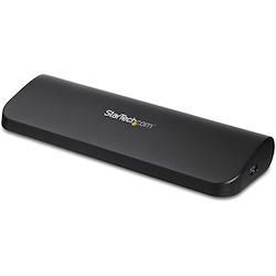 StarTech.com Dual Monitor USB 3.0 Laptop Docking Station, HDMI & DVI/VGA, 3x USB-A Hub, GbE, Audio, Universal USB-A Dock, Win/Mac, TAA