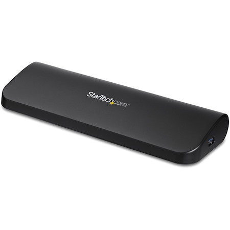 StarTech.com Dual Monitor USB 3.0 Laptop Docking Station, HDMI & DVI/VGA, 3x USB-A Hub, GbE, Audio, Universal USB-A Dock, Win/Mac, TAA
