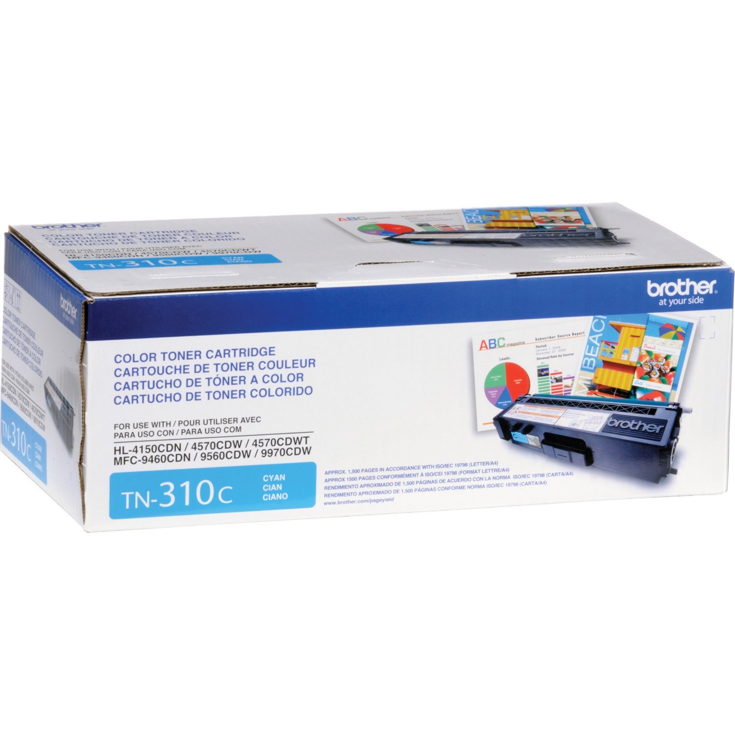 Brother Genuine TN310C Cyan Toner Cartridge