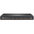Vertiv Avocent Cybex Secure MultiViewer KVM Switch, 4 Port, Cursor Navigation Switching, NIAP Version 4.0 Certified, TAA Compliant (SCMV245DPH-400)