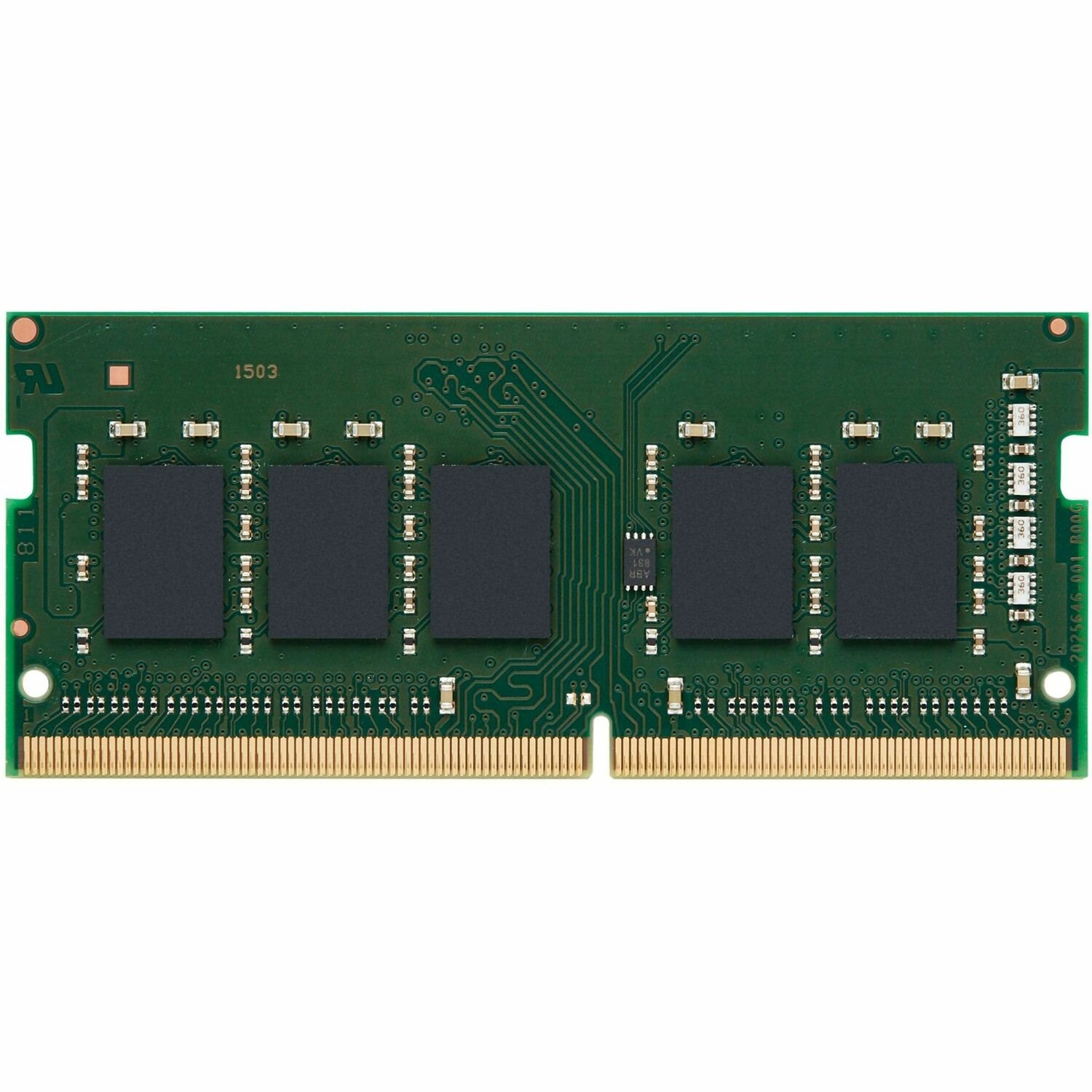 Kingston RAM Module - 8 GB - DDR4-1600/PC4-12800 DDR4 SDRAM - 1600 MHz Single-rank Memory - CL22 - 1.20 V