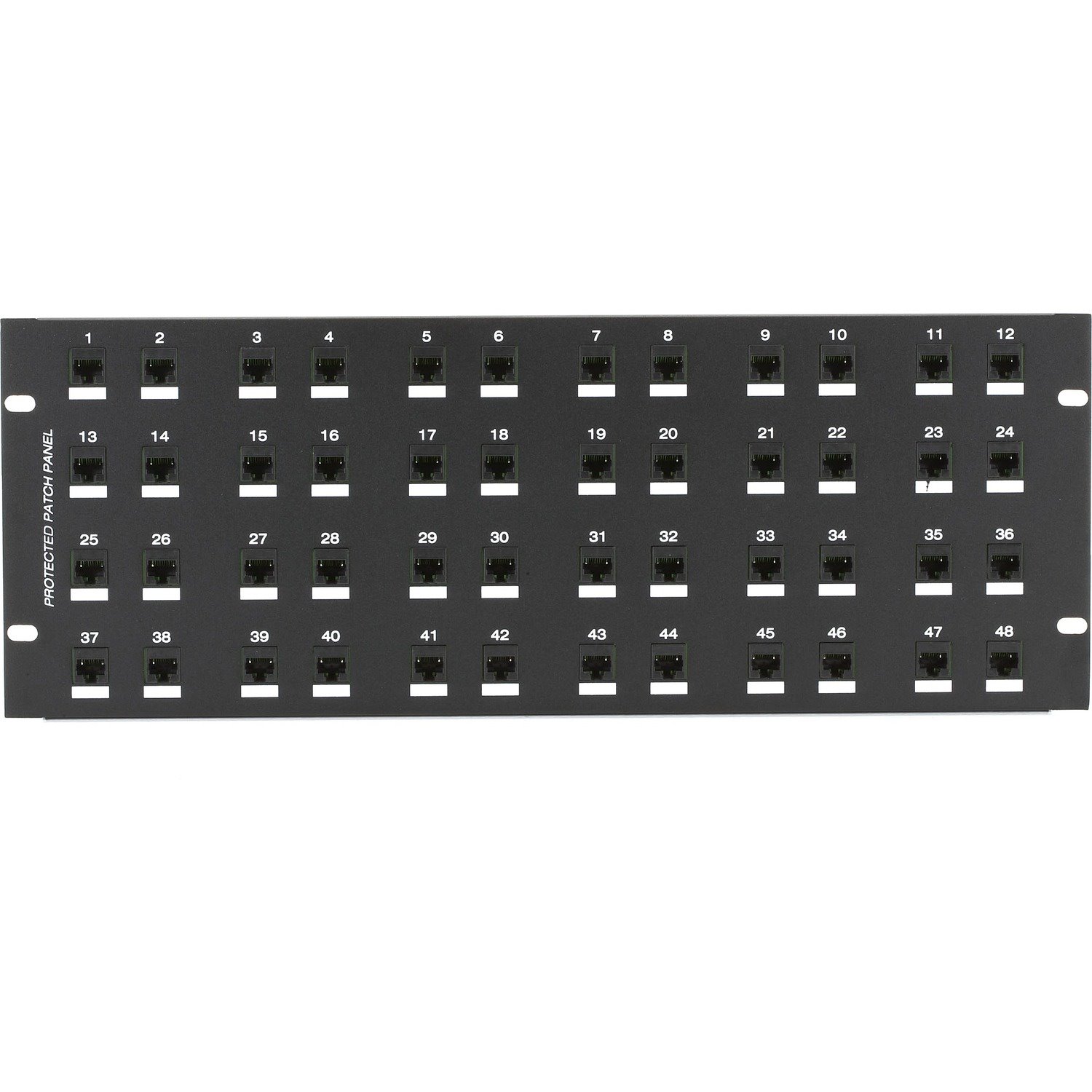 Black Box CAT6 Surge-Protected Patch Panel - 4U, 48-Port