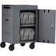 Bretford CUBE Cart Mini Charging Cart AC for 20 Devices, Charcoal Paint