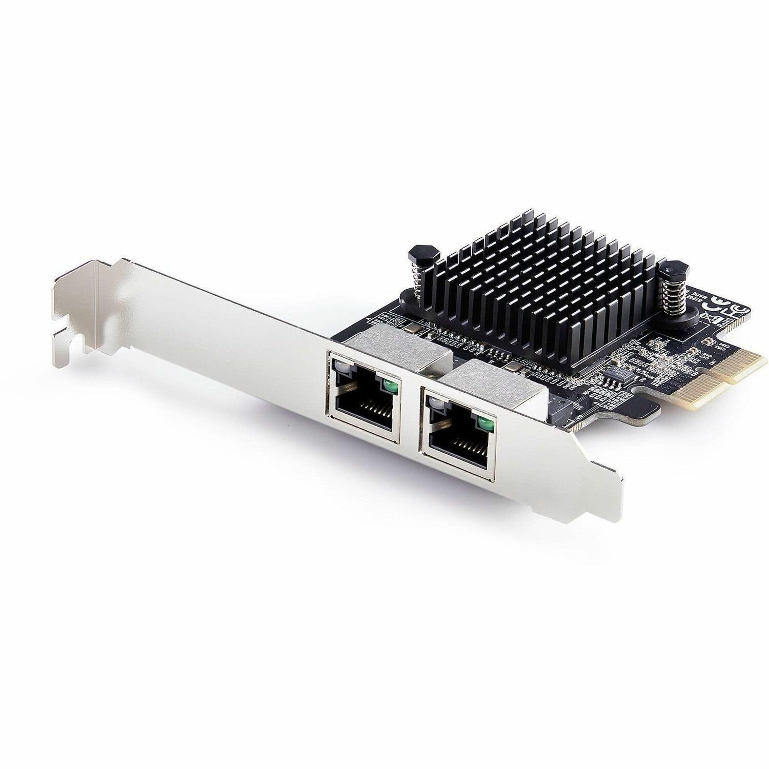 StarTech.com 2-Port 5G Gigabit PCIe Network Adapter Card, 5G/2.5G/1G/100M/10M, PCI Express NIC, Realtek RTL8126, Windows & Linux, TAA