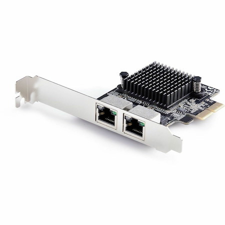 StarTech.com 2-Port 5G Gigabit PCIe Network Adapter Card, 5G/2.5G/1G/100M/10M, PCI Express NIC, Realtek RTL8126, Windows & Linux, TAA