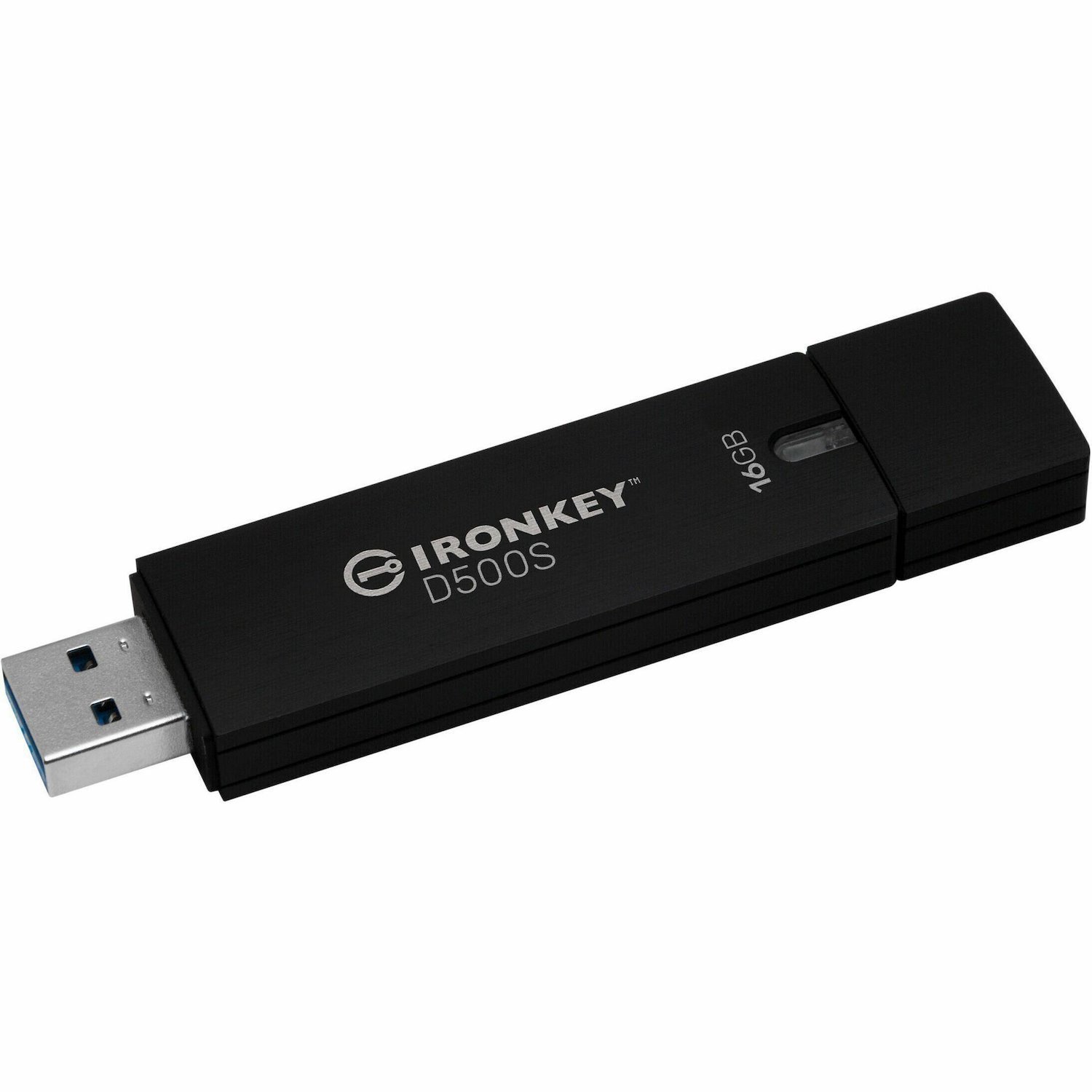 IronKey D500S 16 GB USB 3.2 (Gen 1) Type A Rugged Flash Drive - XTS-AES, 256-bit AES - TAA Compliant