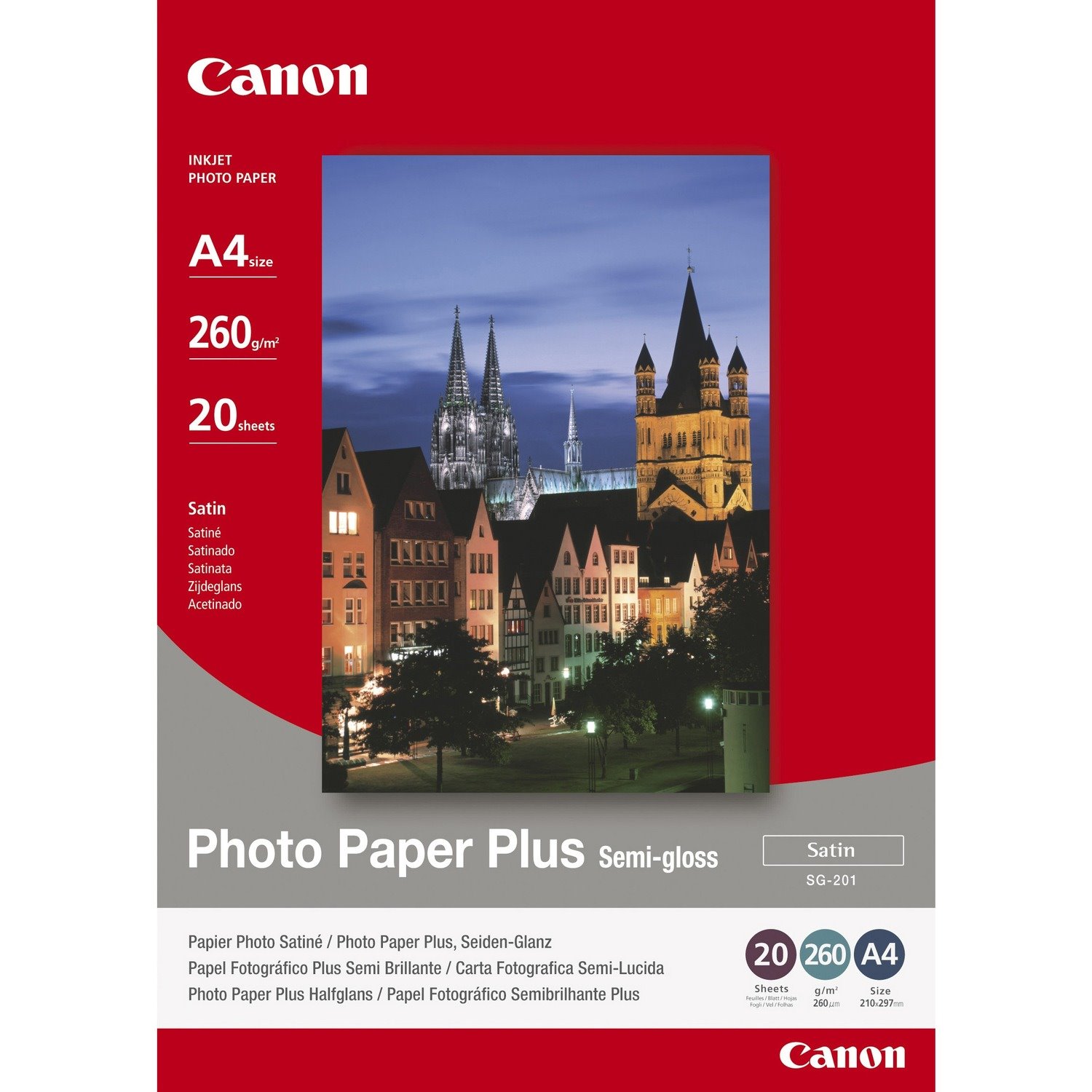 Canon Photo Paper Plus SG-201 Inkjet Photo Paper