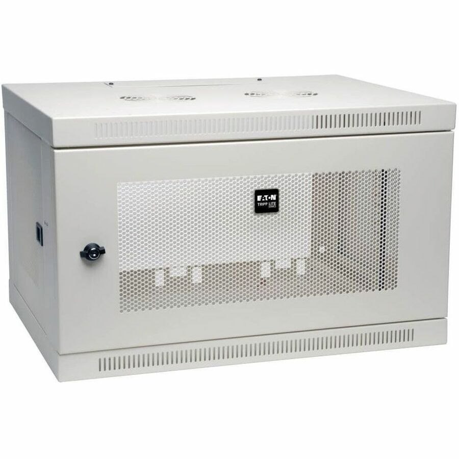 Eaton Tripp Lite Series SmartRack 6U Low-Profile Switch-Depth Wall-Mount Mini Rack Enclosure, White