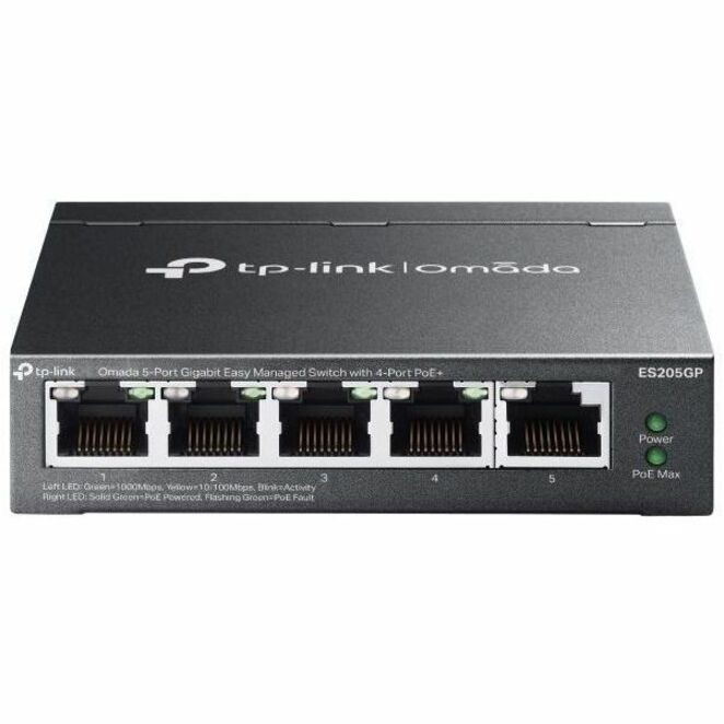 TP-LINK OMADA 5-PORT EASY MANAGED GIGABIT DESKTOP SWITCH, POE+(4), GbE(5), 65W, 5YR