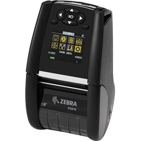 Zebra ZQ610 Mobile Direct Thermal Printer - Monochrome - Portable - Receipt Print - Bluetooth - Wireless LAN - Battery Included