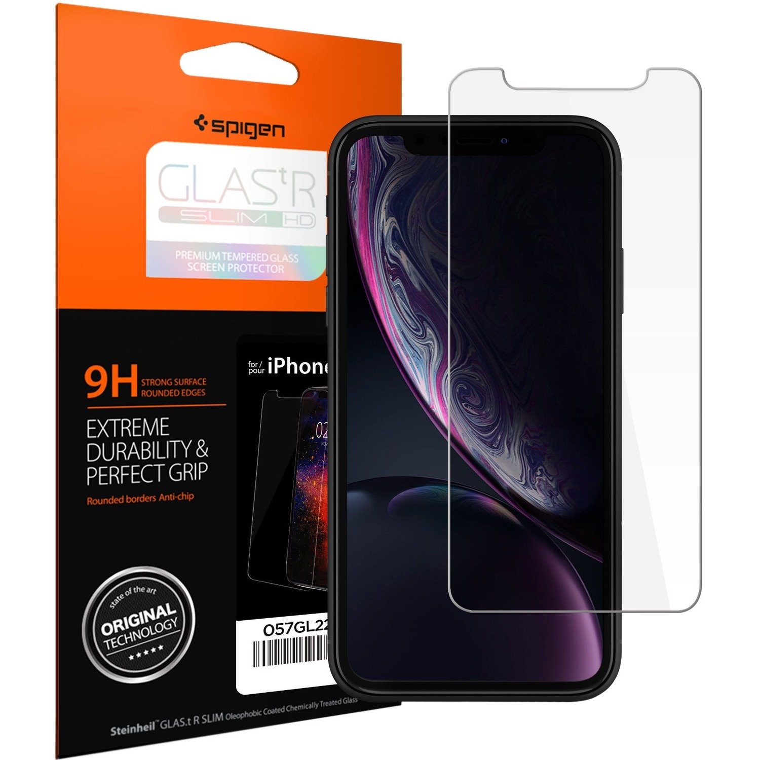 Spigen iPhone XR Screen Protector GLAS.tR SLIM HD Clear