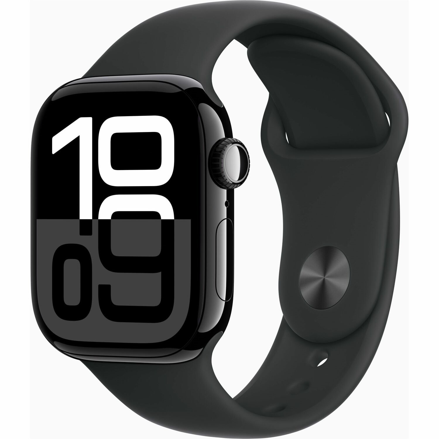 Apple Watch Series 10 Smart Watch - 42 mm Case Height - 36 mm Case Width - Jet Black Case Color - Black Band Color - Aluminium Case Material - Wireless LAN