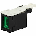 Ortronics HDFM Fiber Module, MTP, Green, Black Housing