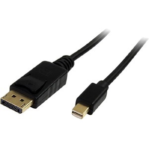 StarTech.com 2m (6ft) Mini DisplayPort to DisplayPort 1.2 Cable, 4K x 2K mDP to DisplayPort Adapter Cable, Mini DP to DP Cable for Monitor