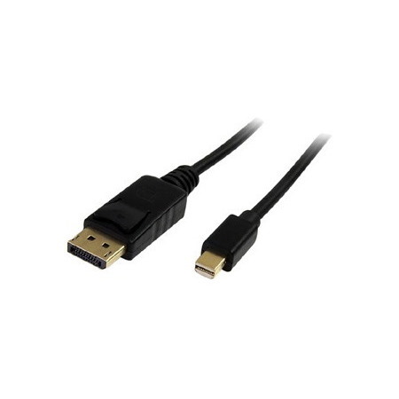 StarTech.com 2m (6ft) Mini DisplayPort to DisplayPort 1.2 Cable, 4K x 2K mDP to DisplayPort Adapter Cable, Mini DP to DP Cable for Monitor