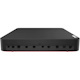 Lenovo ThinkSmart Core 11RXS00903 Desktop Computer - Intel Core i5 11th Gen i5-1145G7E - vPro Technology - 16 GB - 256 GB SSD - Raven Black, Red