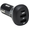 Tripp Lite by Eaton 3-Port USB Car Charger 36W Max - USB-C PD 3.0 Up to 18W 2 USB-A QC 3.0 Up to 36W