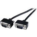 StarTech.com Thin Coax High Res VGA Monitor Cable with LP Connectors - SVGA - Low Profile Connectors - HD15 (M) - HD15(M)