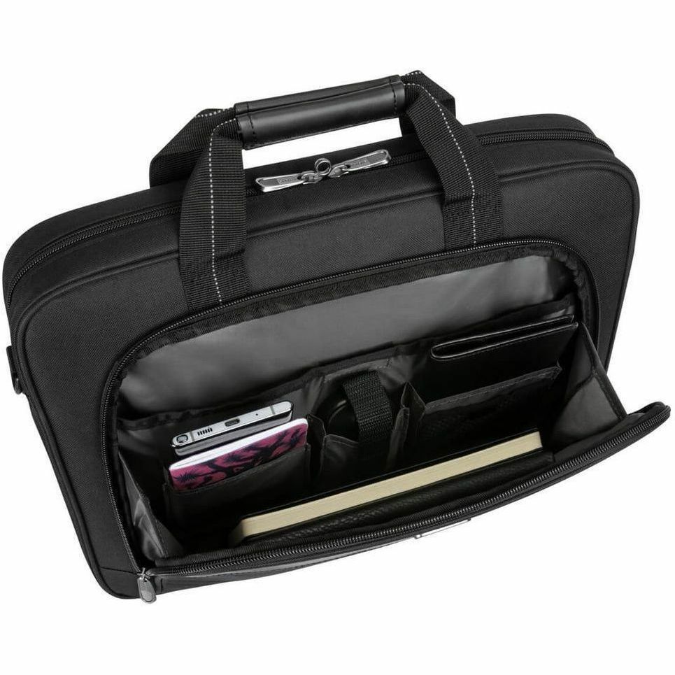 Targus Classic Slim TCT027GL Carrying Case (Briefcase) for 39.6 cm (15.6") Notebook - Black