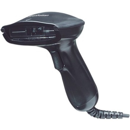 Manhattan Long Range CCD Handheld Barcode Scanner, USB, 500mm Scan Depth, Cable 1.5m, Max Ambient Light 30,000 lux (sunlight), Black, Three Year Warranty, Box